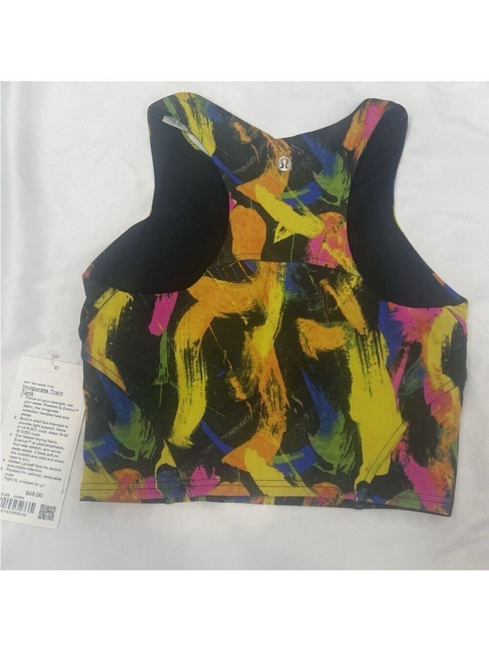 Lululemon Wunder Train Racerback Tank B/C Cup Support Size 4 Multi Color - Picture 4 of 10